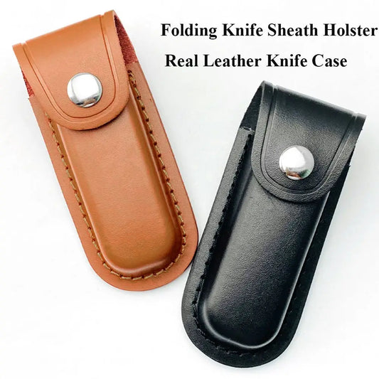 5 Styles Fold Knife Scabbard Tool Flashlight Belt Loop Case Holder Leather Sheath Pocket Hunt Camp Outdoor Carry Equipment