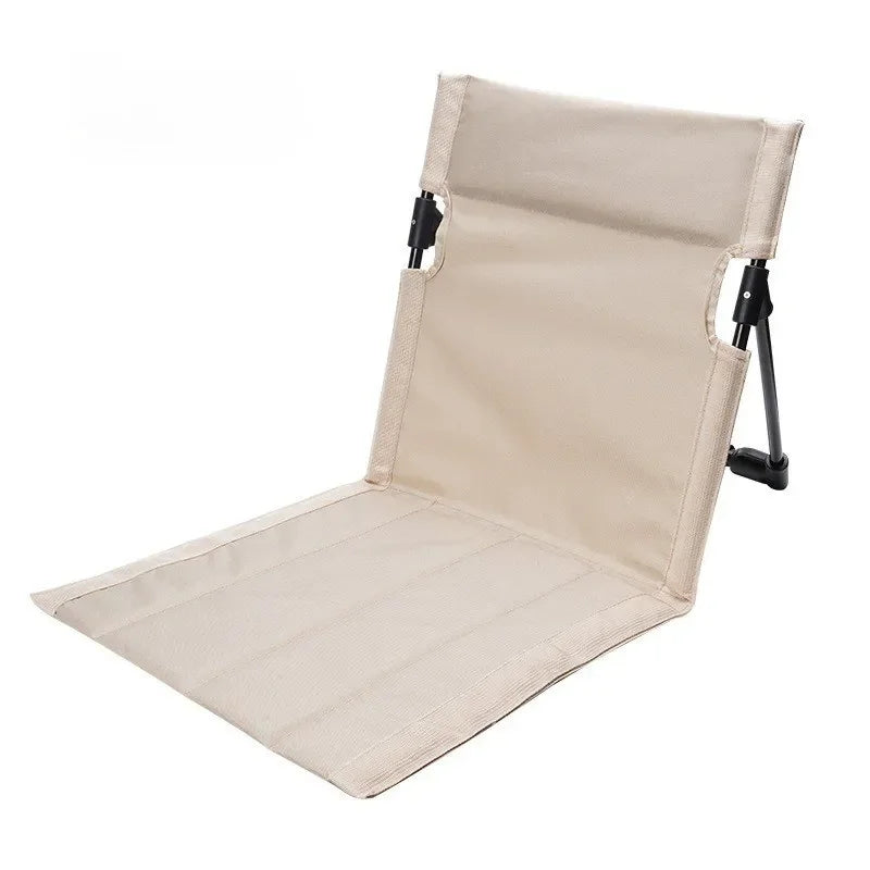 1PC Foldable Camping Chair Outdoor Garden Park Single Lazy Chair Backrest Cushion Picnic Camping Folding Back Chair Beach Chairs