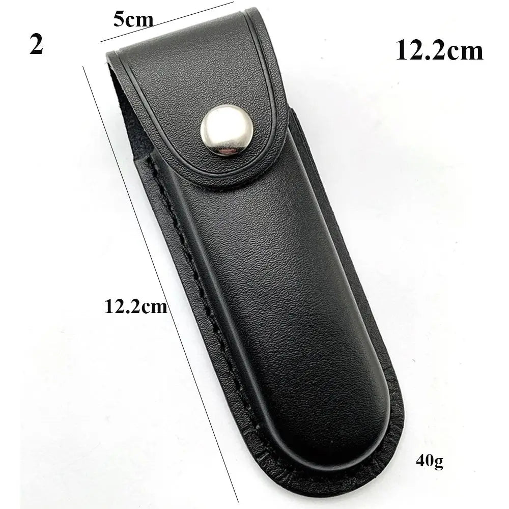 5 Styles Fold Knife Scabbard Tool Flashlight Belt Loop Case Holder Leather Sheath Pocket Hunt Camp Outdoor Carry Equipment