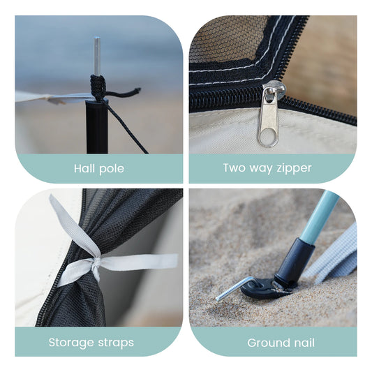 A pop-up tent for 2-4 people for outdoor camping, easy to set up, quick to open, suitable for outdoor traveland family camping