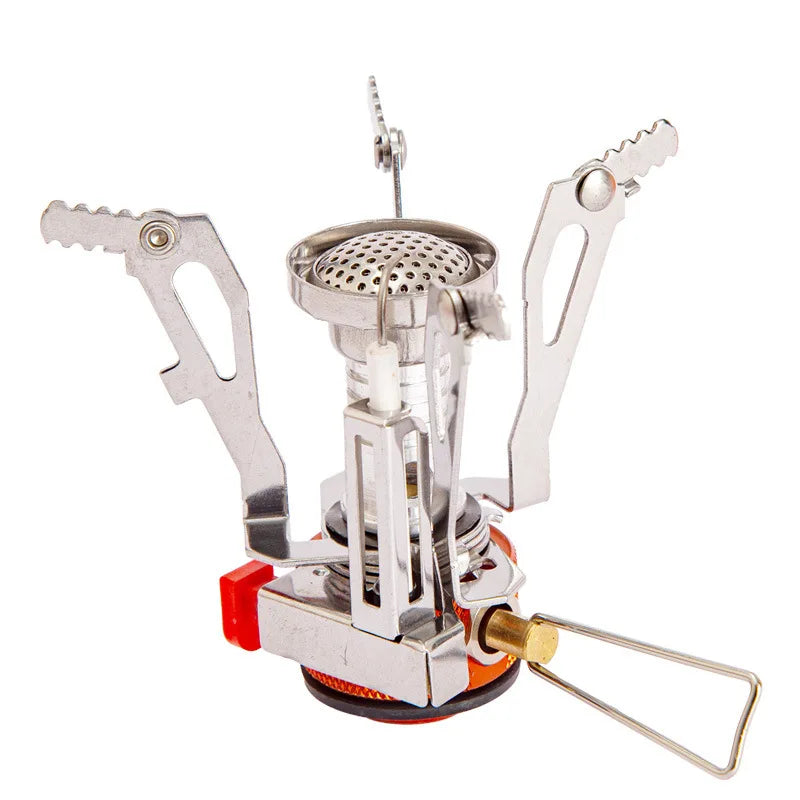 Outdoor Mini Gas Stove Portable Folding Tourist Burner Furnace Picnic Survival Equipment Accessories Camping Supplies Tool