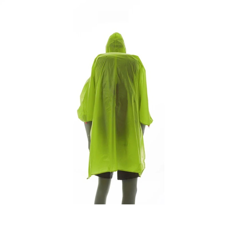 FLAME'S CREED 223G Single Person Ultralight Hiking Cycling Raincoat Outdoor Awning Camping Tarp Sun Shelter 15D Silicone Green
