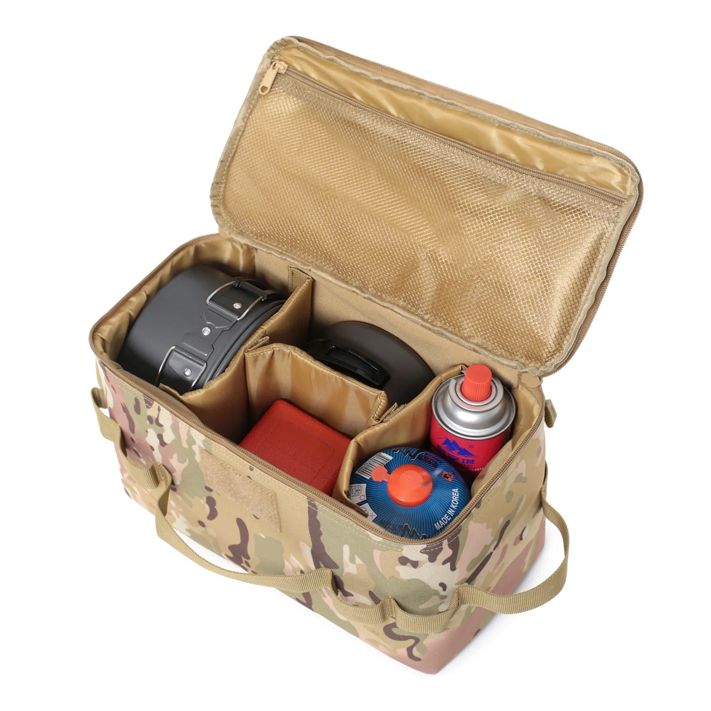 Travel Cookware Bag Camping Meal Bag Outdoor Portable Waterproof Thermal Picnic Bag Large Capacity Tableware Storage Handbag