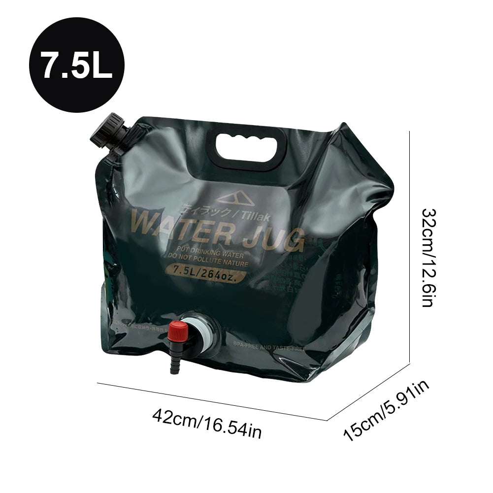 5/10/20L Outdoor Camping Travel Folding Bucket Camper Tourism Large Water Storage Container Foldable Water Bags Water Canister