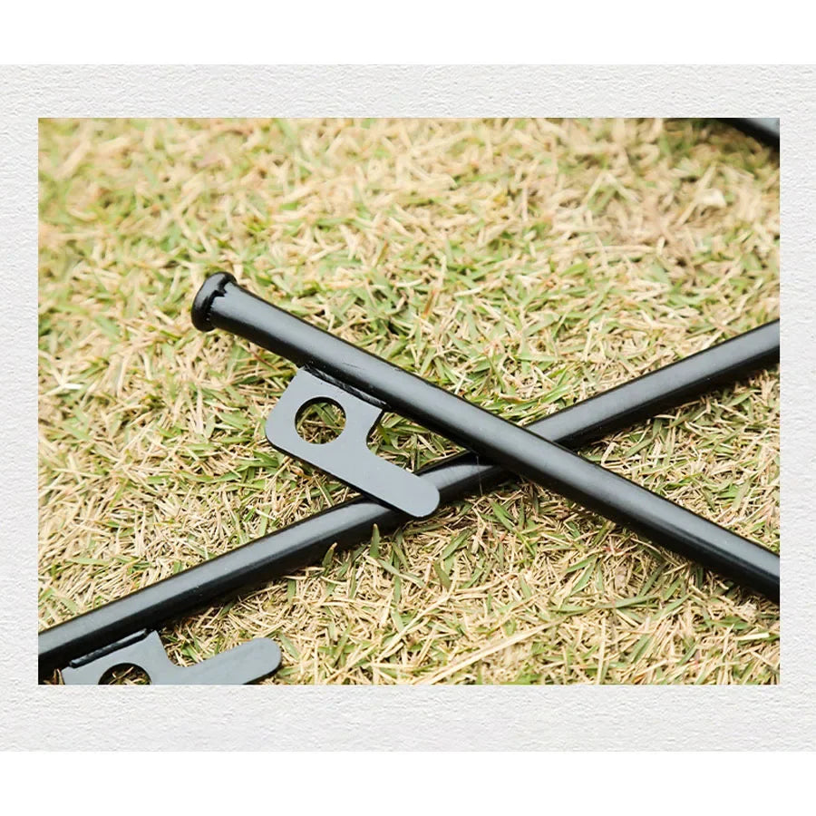 2/4 Pack Heavy Duty Steel Tent Stakes - Unbreakable & Inflexible,Super Strong for Camping, Weatherproof,Rust-Resistant
