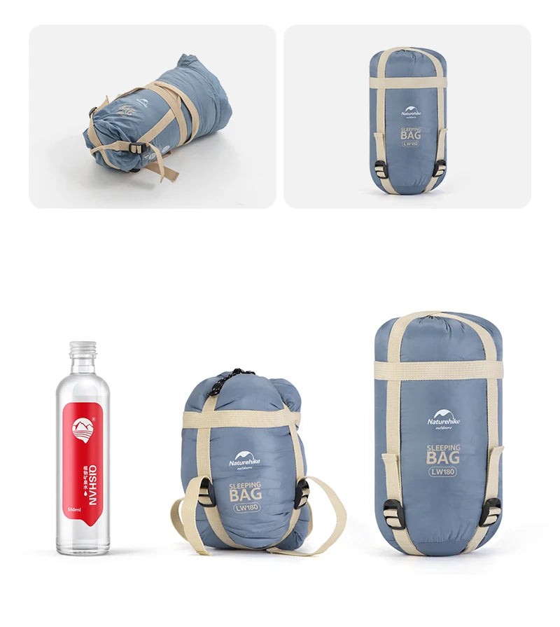 Naturehike LW180 Ultralight Sleeping Bag – Waterproof & Summer-Ready