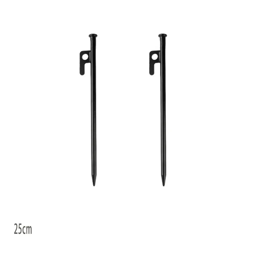 2/4 Pack Heavy Duty Steel Tent Stakes - Unbreakable & Inflexible,Super Strong for Camping, Weatherproof,Rust-Resistant