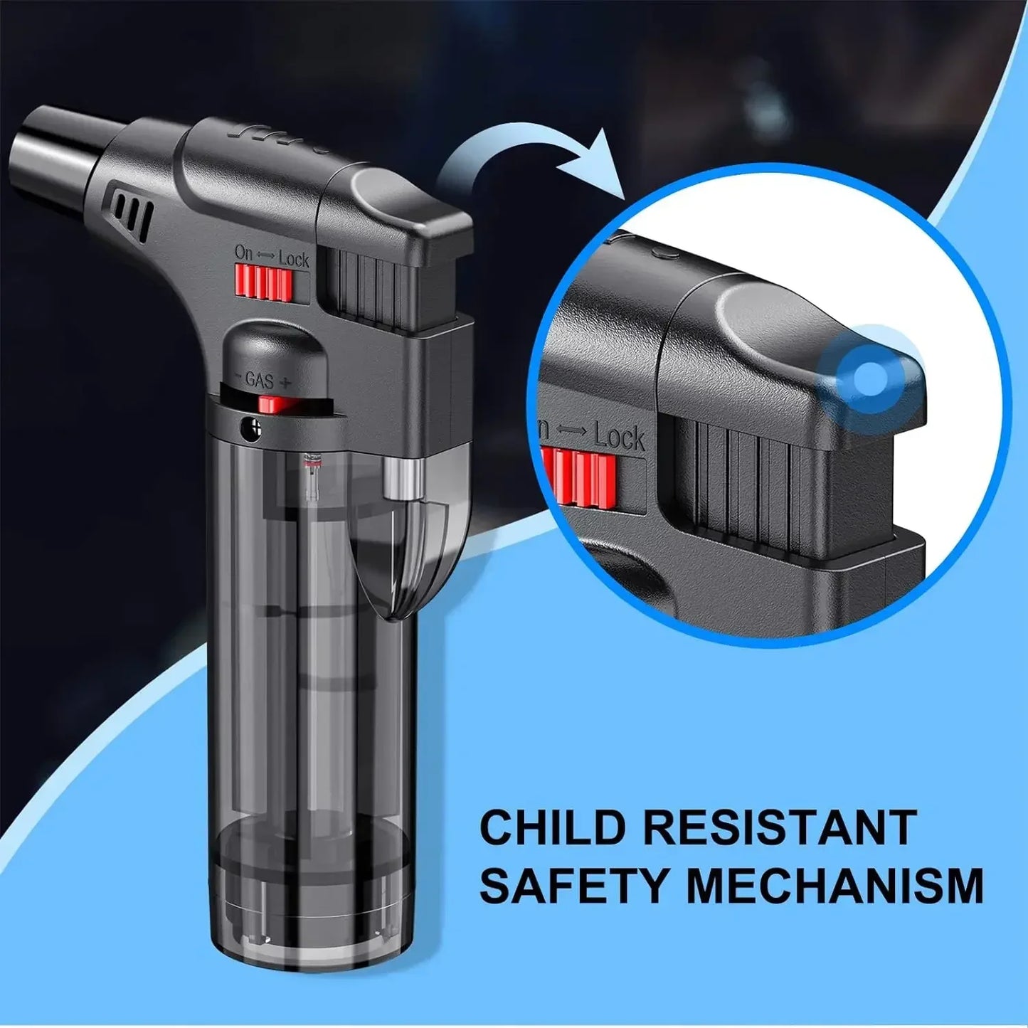 8-pack Torch Lighters,Windproof Lighters,Butane Gas Lighters Smoke Accessories,Outdoor Grilling Tools Kitchen Tools 2025 New