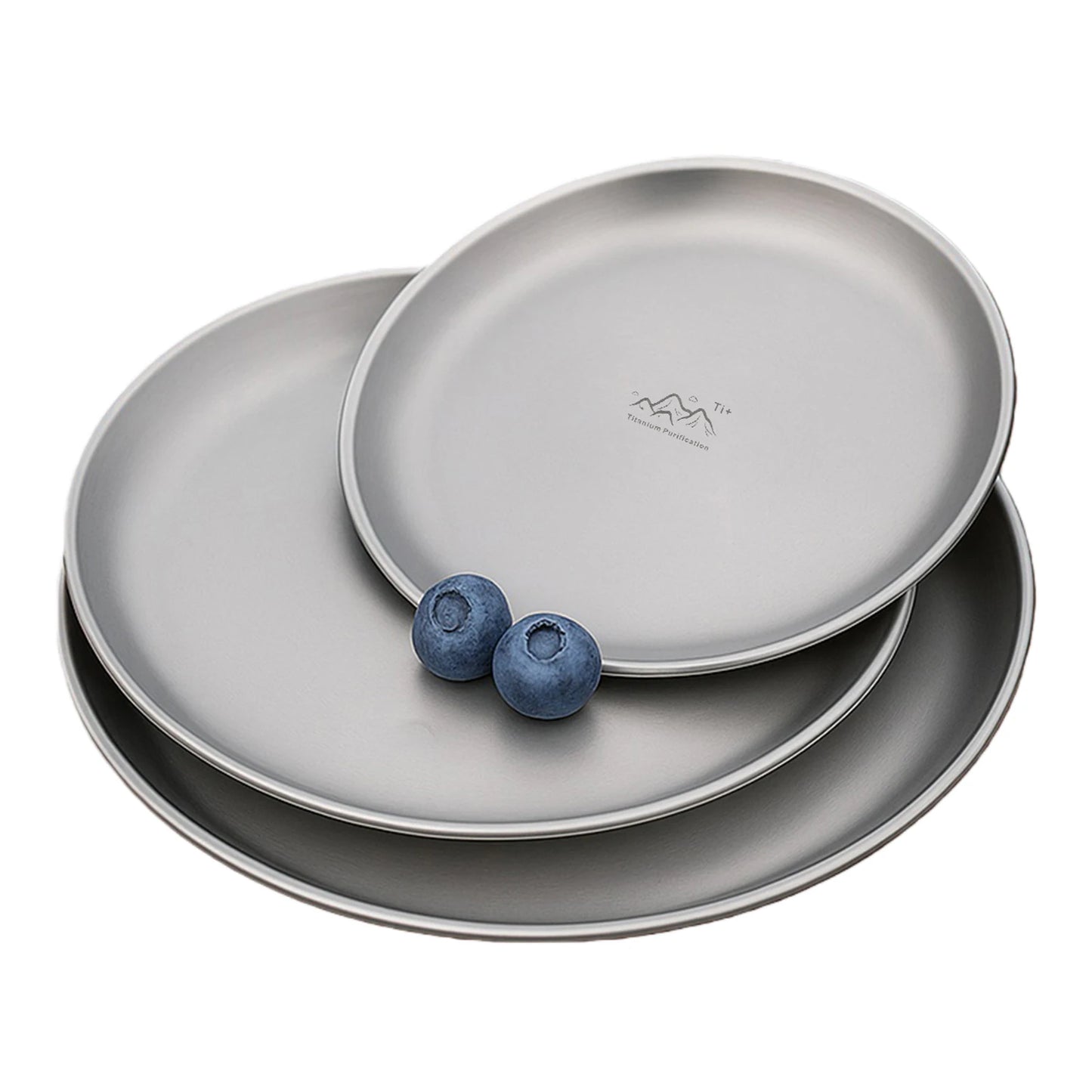 Titanium Purification Plate Portable Travel Tableware Lightweight Backcountry Dinnerware Rust Proof Outdoor Fruit Salad Plate