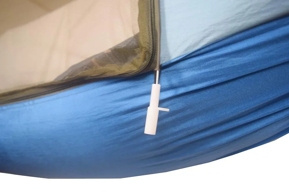 Camping Hammocks Mosquito Net Pop-Up Light Portable Outdoor Parachute Hammocks Swing Sleeping Hammock Camping Stuff Hanging Beds