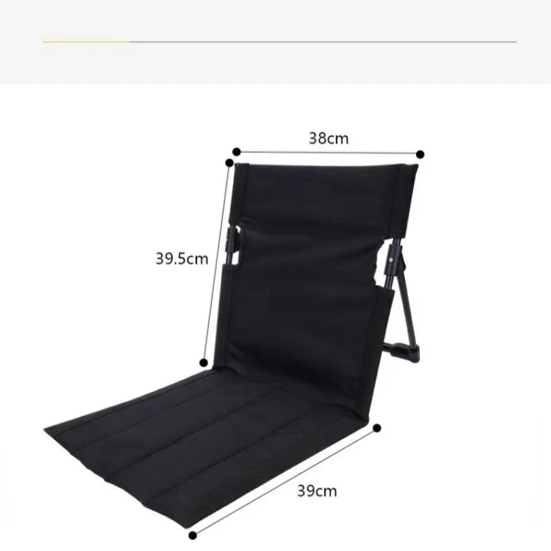 1PC Foldable Camping Chair Outdoor Garden Park Single Lazy Chair Backrest Cushion Picnic Camping Folding Back Chair Beach Chairs