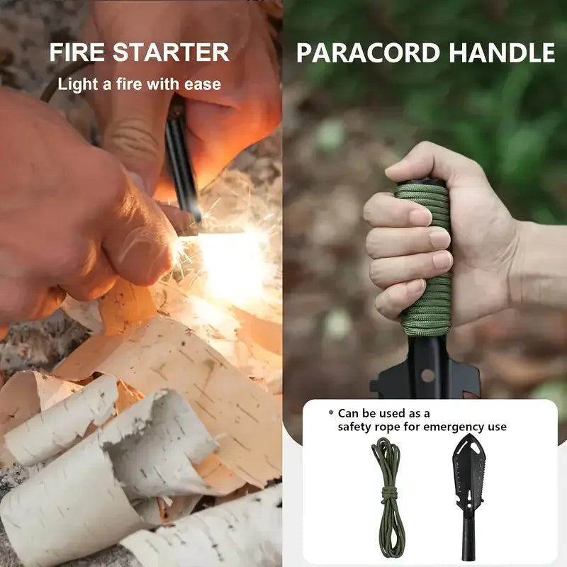 Multi-Functional Special Steel Mini Hand Shovel – Military Shovel for Outdoor, Gardening, Camping, Fishing & Exploration