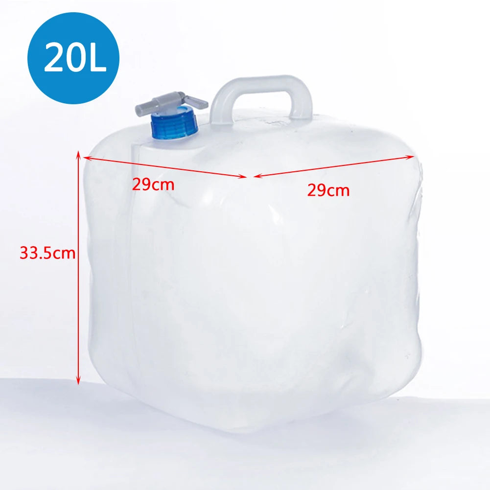 5/10/20L Outdoor Camping Travel Folding Bucket Camper Tourism Large Water Storage Container Foldable Water Bags Water Canister