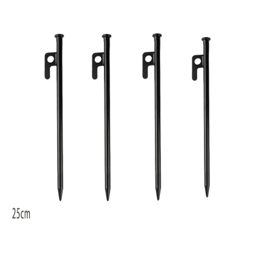 2/4 Pack Heavy Duty Steel Tent Stakes - Unbreakable & Inflexible,Super Strong for Camping, Weatherproof,Rust-Resistant