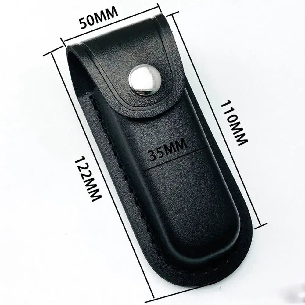5 Styles Fold Knife Scabbard Tool Flashlight Belt Loop Case Holder Leather Sheath Pocket Hunt Camp Outdoor Carry Equipment