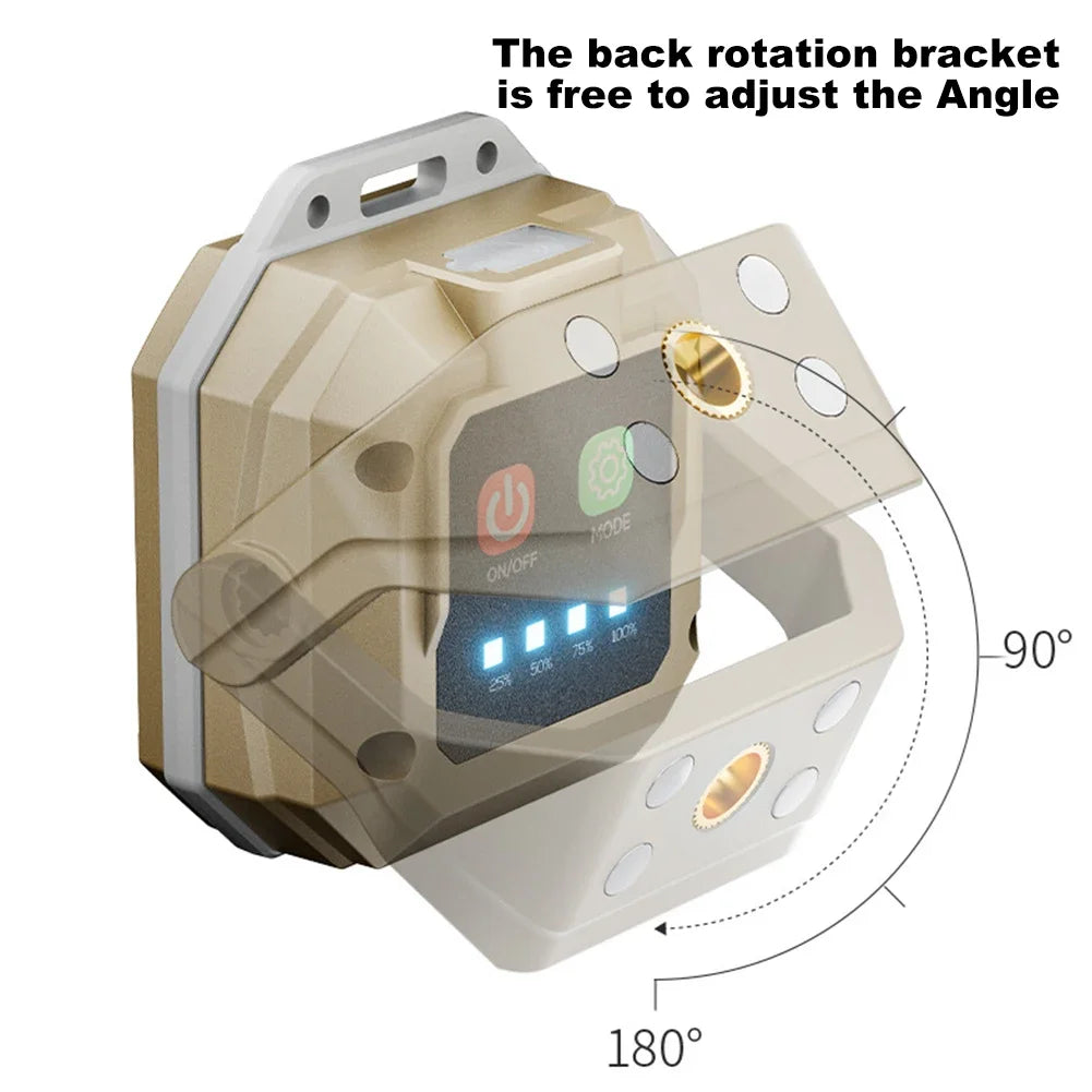 COB LED 500mah Work Light Portable Pocket Flashlight USB Rechargeable Waterproof For Outdoor Walking Camping Lighting