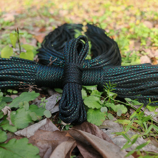 5m/10m, Diameter 4mm, Super Cool Night Reflective Paracord, Outdoor Camping DIY Handcrafted Bracelet Braided Rope