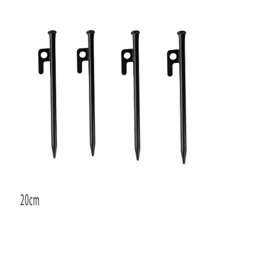 2/4 Pack Heavy Duty Steel Tent Stakes - Unbreakable & Inflexible,Super Strong for Camping, Weatherproof,Rust-Resistant