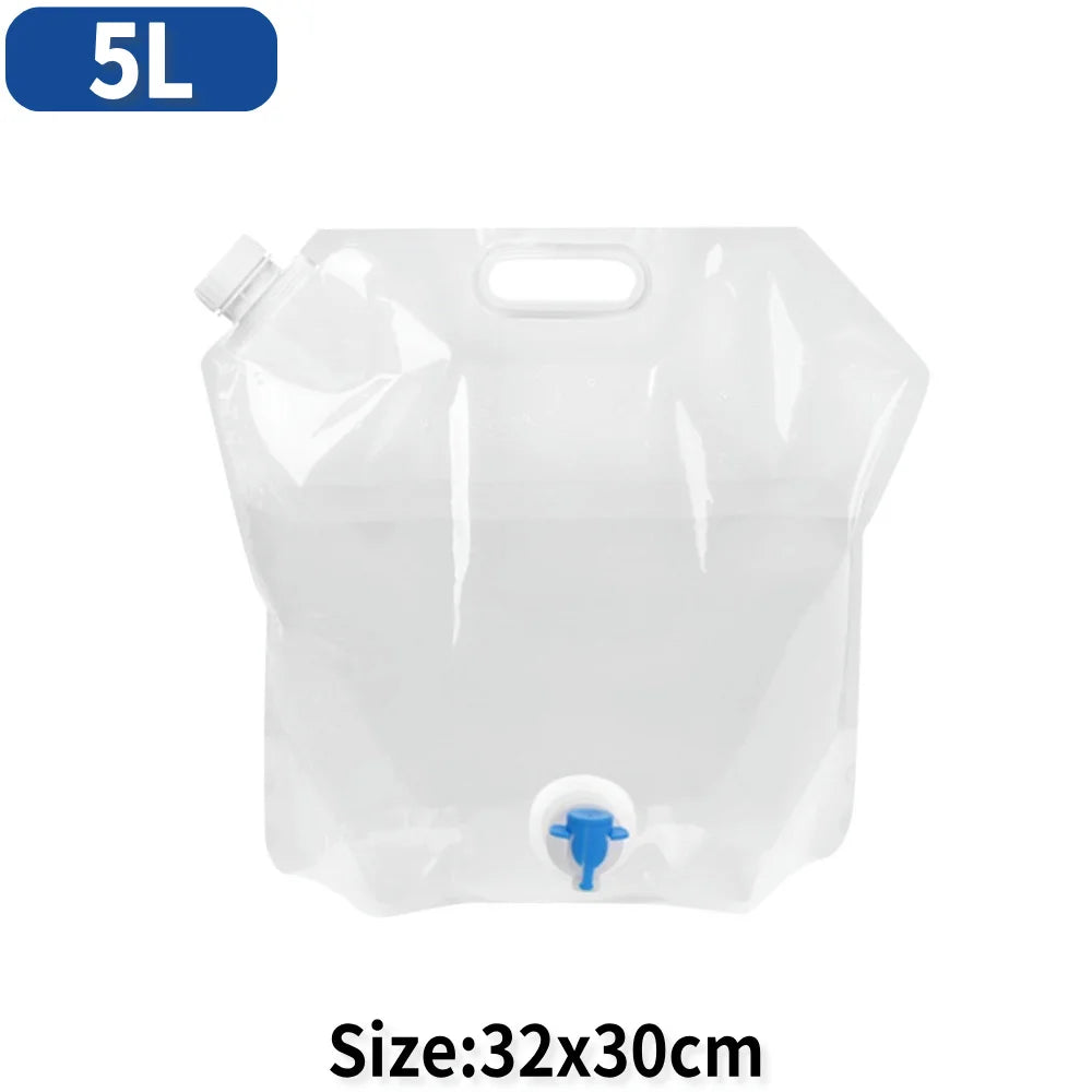 5/10/20L Outdoor Camping Travel Folding Bucket Camper Tourism Large Water Storage Container Foldable Water Bags Water Canister