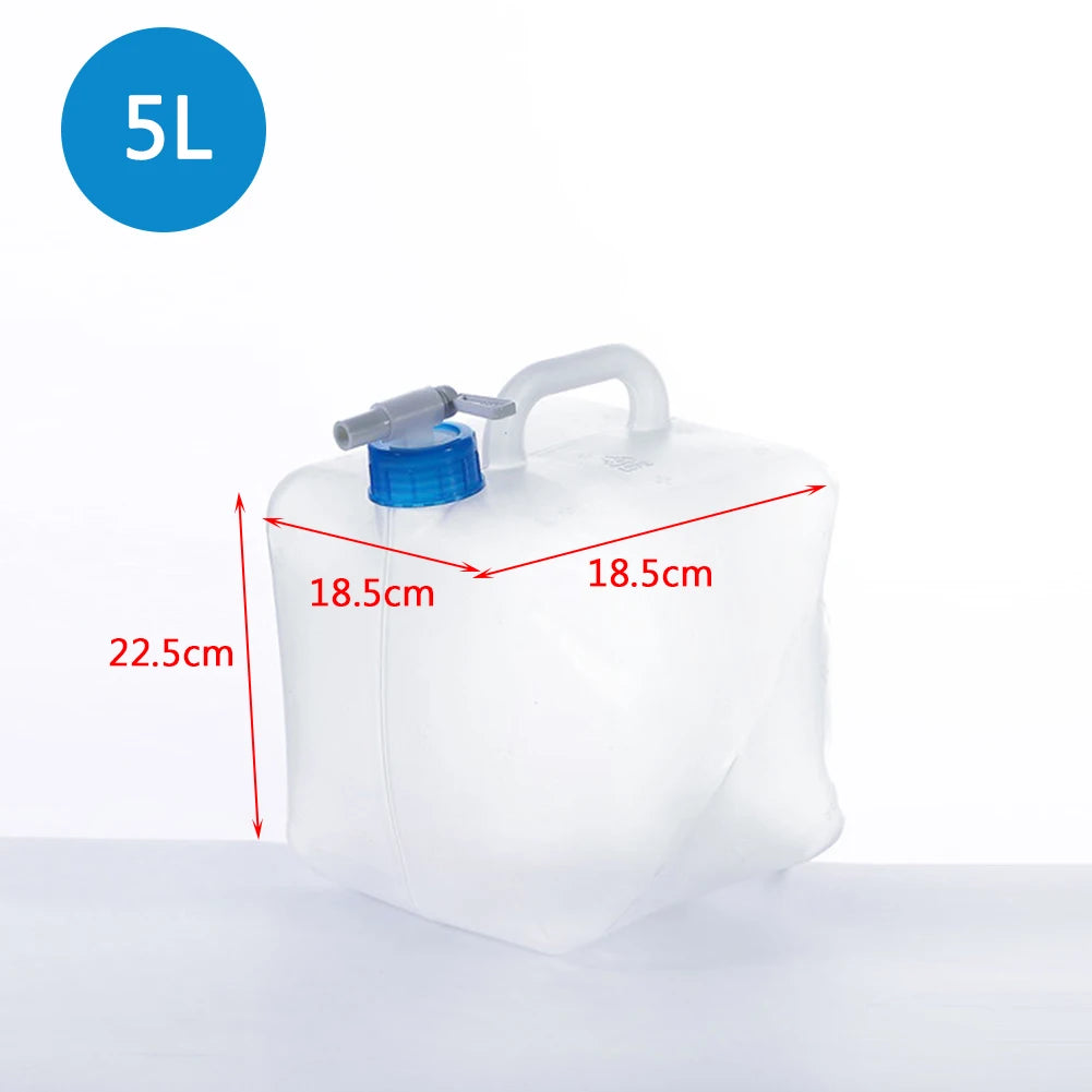 5/10/20L Outdoor Camping Travel Folding Bucket Camper Tourism Large Water Storage Container Foldable Water Bags Water Canister