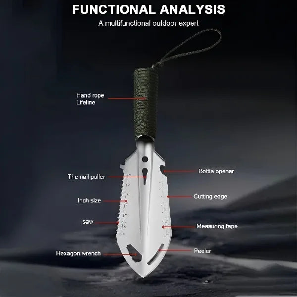 Multi-Functional Special Steel Mini Hand Shovel – Military Shovel for Outdoor, Gardening, Camping, Fishing & Exploration