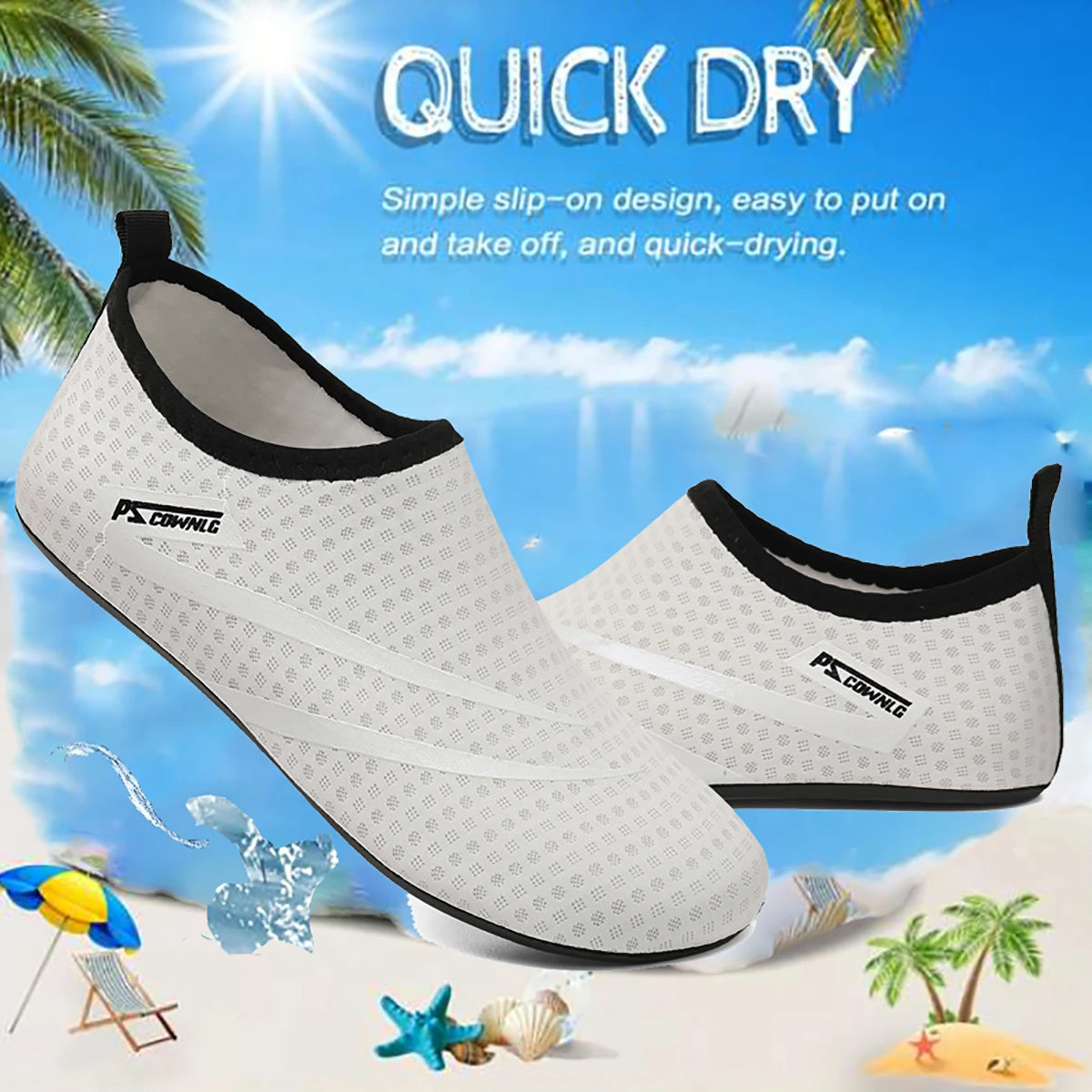 Diving Shoes Women Aqua Shoes Men Beach Swimming Water Sport Socks Barefoot Sneaker Fitness Dance Swim Surfing Snorkeling Shoe