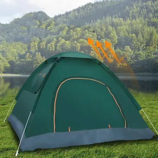 1-2 Person Outdoor Pop Up Tent Waterproof Tent Camping Family Outdoor Llightweight Instant Setup Tourist Tent Sun Shelter Tents