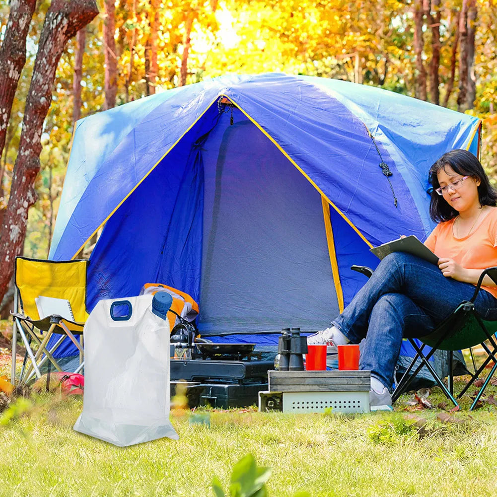 5/10/20L Outdoor Camping Travel Folding Bucket Camper Tourism Large Water Storage Container Foldable Water Bags Water Canister