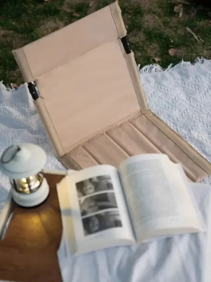 1PC Foldable Camping Chair Outdoor Garden Park Single Lazy Chair Backrest Cushion Picnic Camping Folding Back Chair Beach Chairs