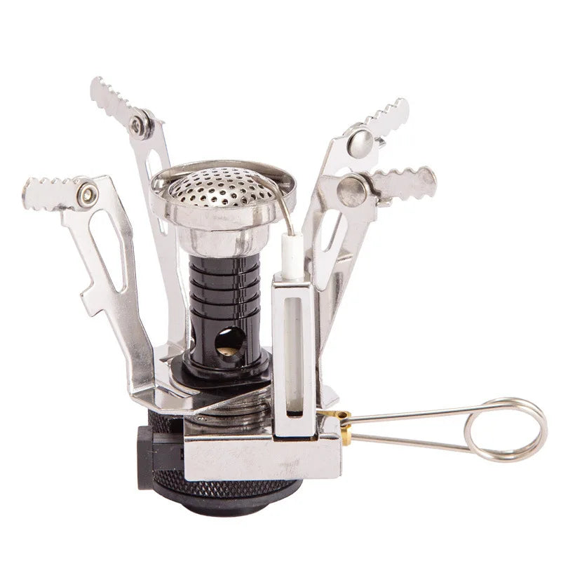 Outdoor Mini Gas Stove Portable Folding Tourist Burner Furnace Picnic Survival Equipment Accessories Camping Supplies Tool