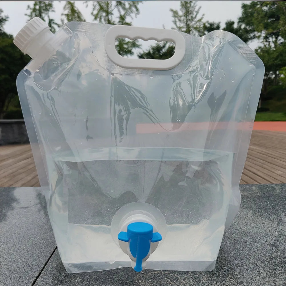 5/10/20L Outdoor Camping Travel Folding Bucket Camper Tourism Large Water Storage Container Foldable Water Bags Water Canister