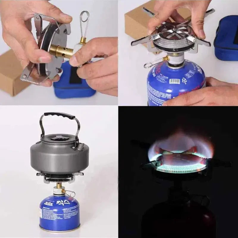 Windproof Portable Camping Gas Stove – Foldable & Powerful