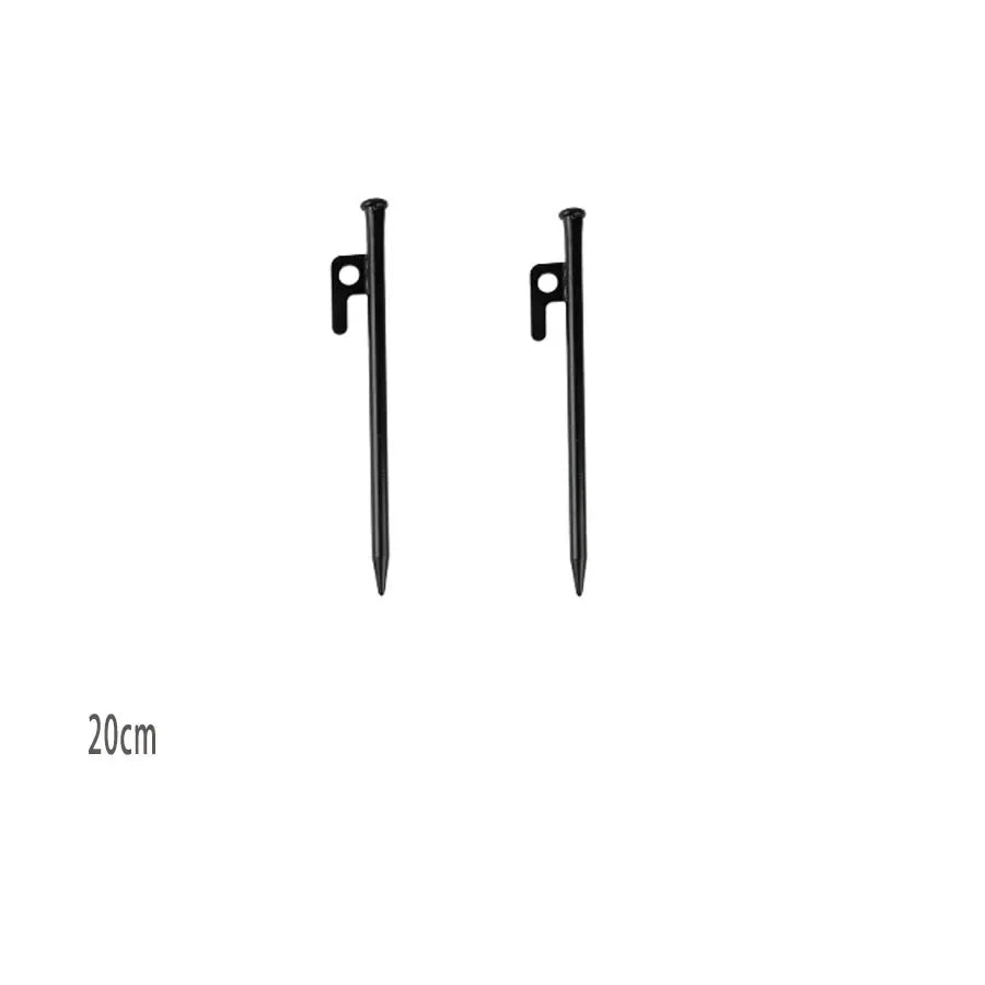 2/4 Pack Heavy Duty Steel Tent Stakes - Unbreakable & Inflexible,Super Strong for Camping, Weatherproof,Rust-Resistant