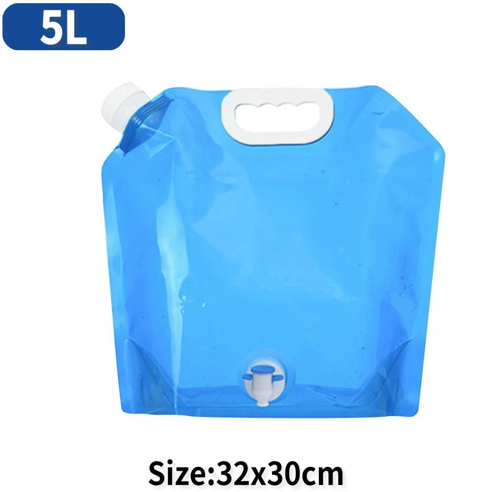5/10/20L Outdoor Camping Travel Folding Bucket Camper Tourism Large Water Storage Container Foldable Water Bags Water Canister