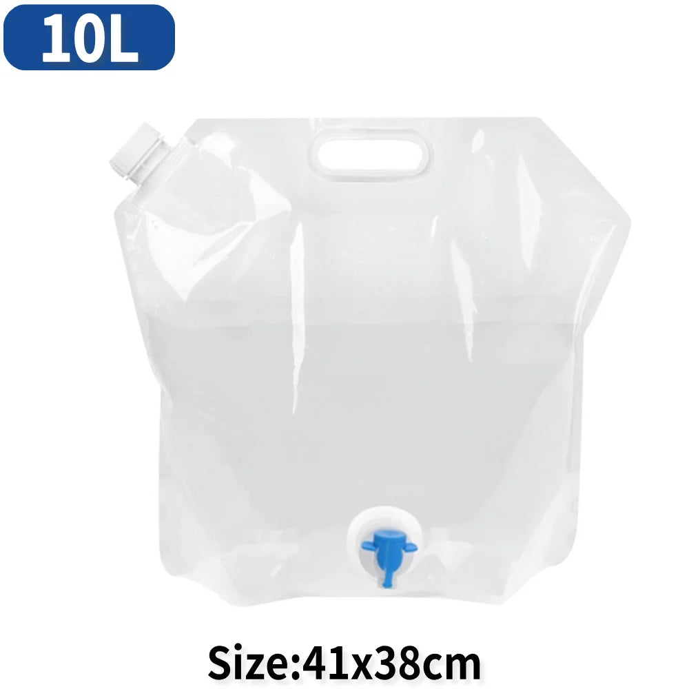 5/10/20L Outdoor Camping Travel Folding Bucket Camper Tourism Large Water Storage Container Foldable Water Bags Water Canister