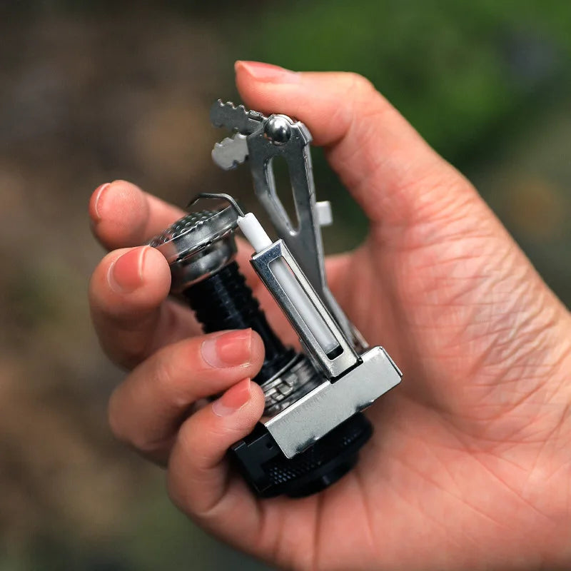 Outdoor Mini Gas Stove Portable Folding Tourist Burner Furnace Picnic Survival Equipment Accessories Camping Supplies Tool