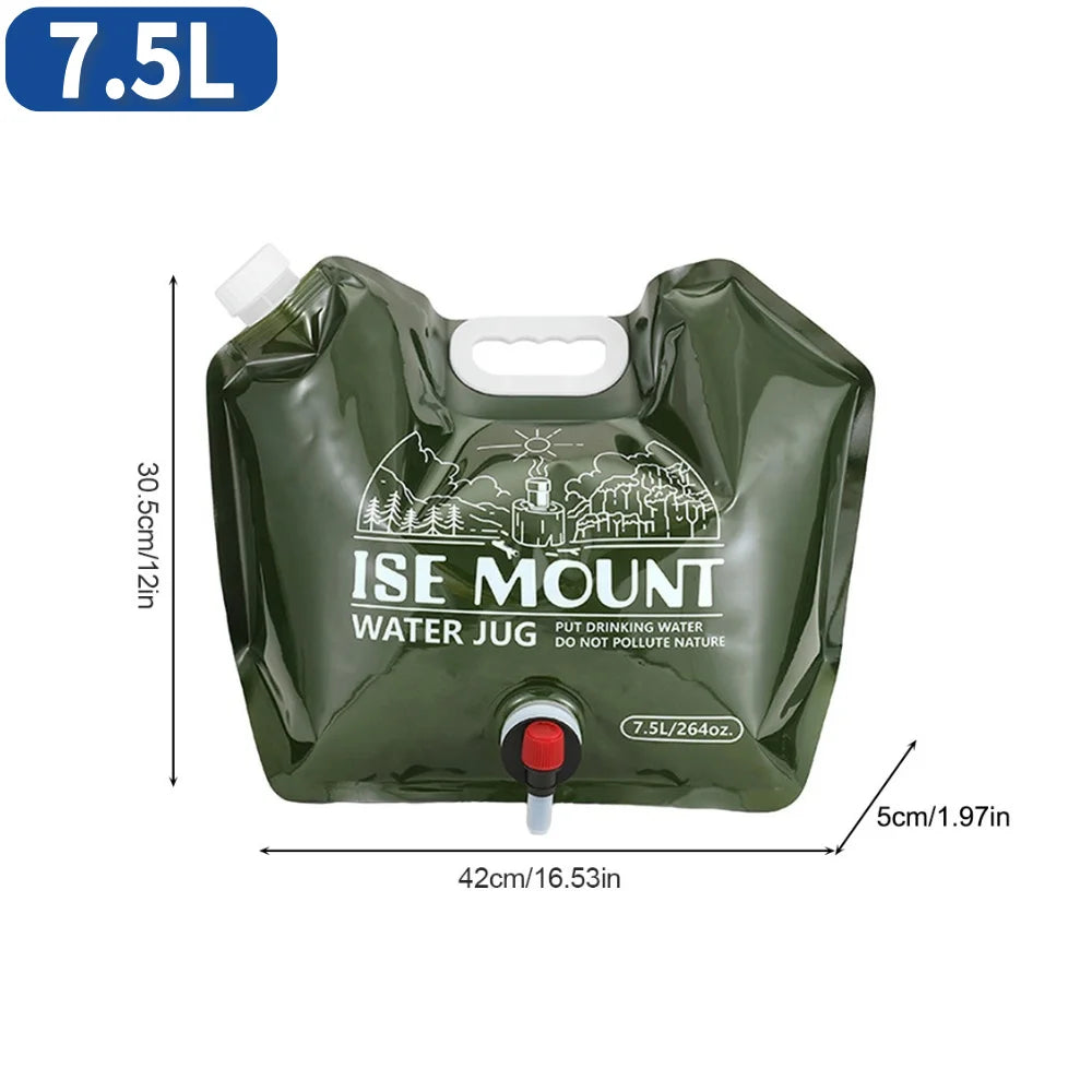 5/10/20L Outdoor Camping Travel Folding Bucket Camper Tourism Large Water Storage Container Foldable Water Bags Water Canister