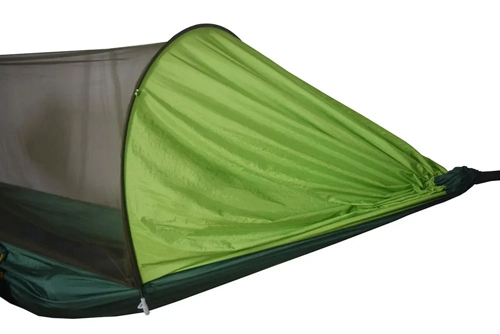 Camping Hammocks Mosquito Net Pop-Up Light Portable Outdoor Parachute Hammocks Swing Sleeping Hammock Camping Stuff Hanging Beds