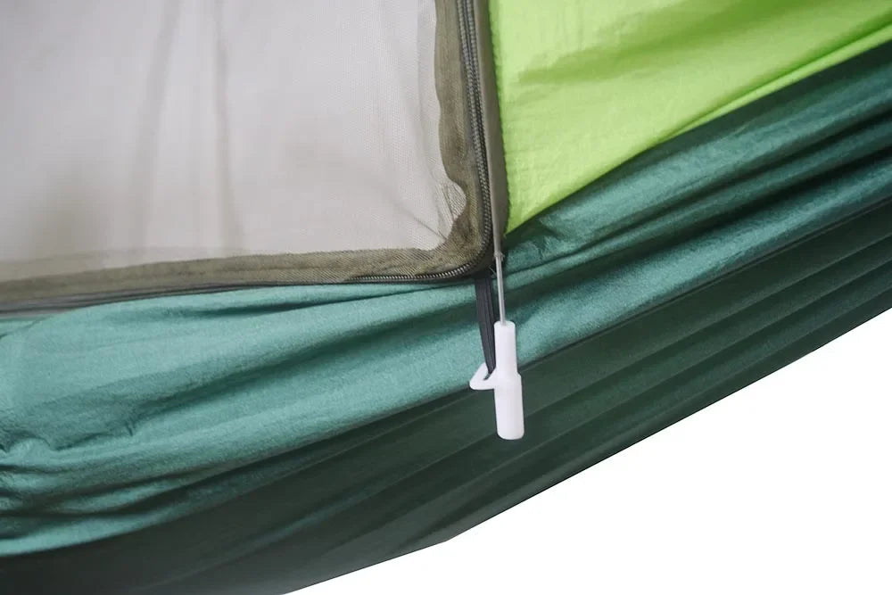 Camping Hammocks Mosquito Net Pop-Up Light Portable Outdoor Parachute Hammocks Swing Sleeping Hammock Camping Stuff Hanging Beds