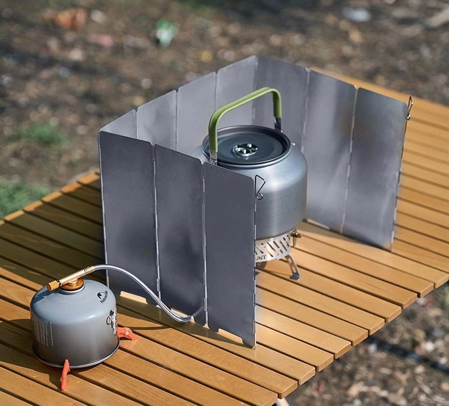 8/10/12/14/16Plates Stove Windscreen Aluminum Alloy Stove Wind shield with Drawstring Bag For Camping Burner Windproof Screen