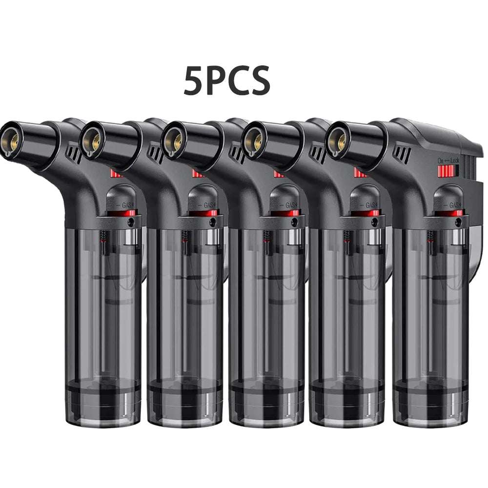 8-pack Torch Lighters,Windproof Lighters,Butane Gas Lighters Smoke Accessories,Outdoor Grilling Tools Kitchen Tools 2025 New