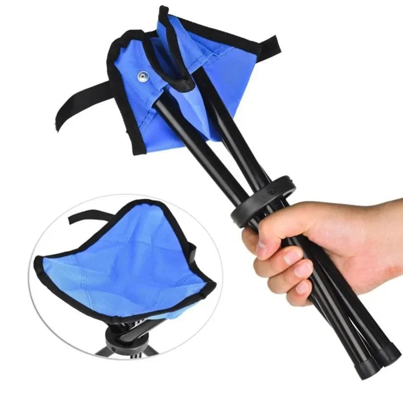 Beach Chairs Outdoor Multi Function Portable Folding Stool Triangle Lightweight Ultralight Camping Fishing Slacker Chair