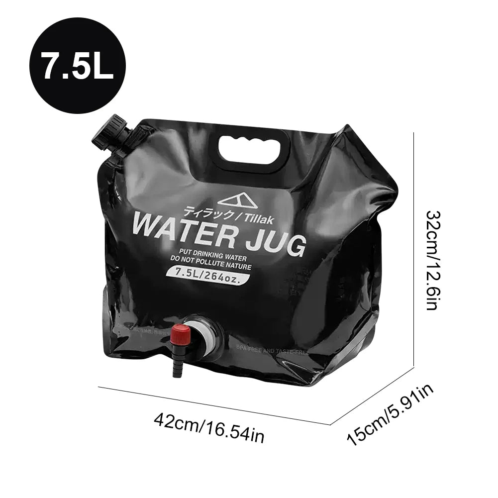 5/10/20L Outdoor Camping Travel Folding Bucket Camper Tourism Large Water Storage Container Foldable Water Bags Water Canister