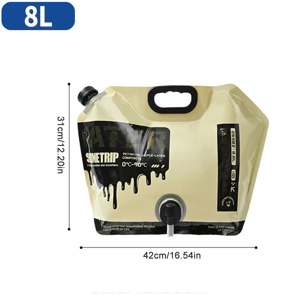 5/10/20L Outdoor Camping Travel Folding Bucket Camper Tourism Large Water Storage Container Foldable Water Bags Water Canister