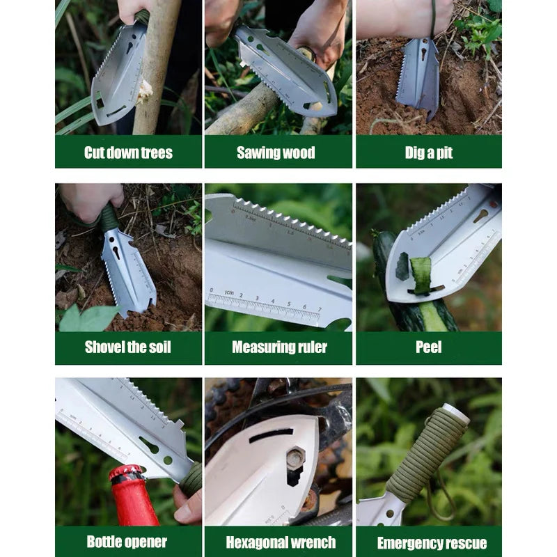 Multi-Functional Special Steel Mini Hand Shovel – Military Shovel for Outdoor, Gardening, Camping, Fishing & Exploration