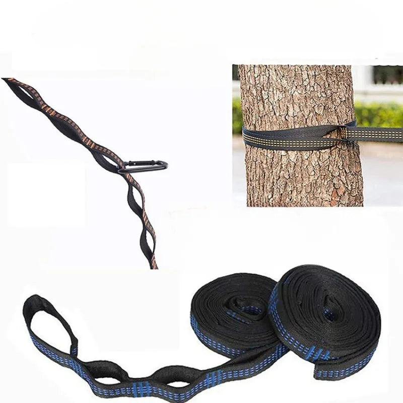 Camping Hammocks Mosquito Net Pop-Up Light Portable Outdoor Parachute Hammocks Swing Sleeping Hammock Camping Stuff Hanging Beds