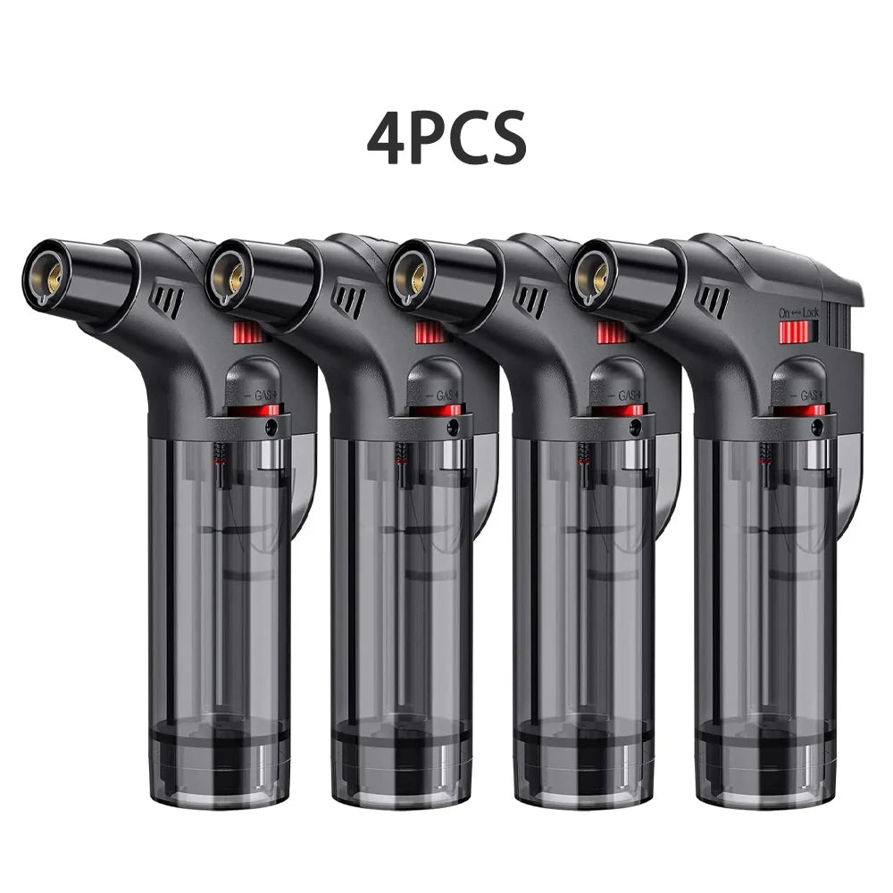 8-pack Torch Lighters,Windproof Lighters,Butane Gas Lighters Smoke Accessories,Outdoor Grilling Tools Kitchen Tools 2025 New