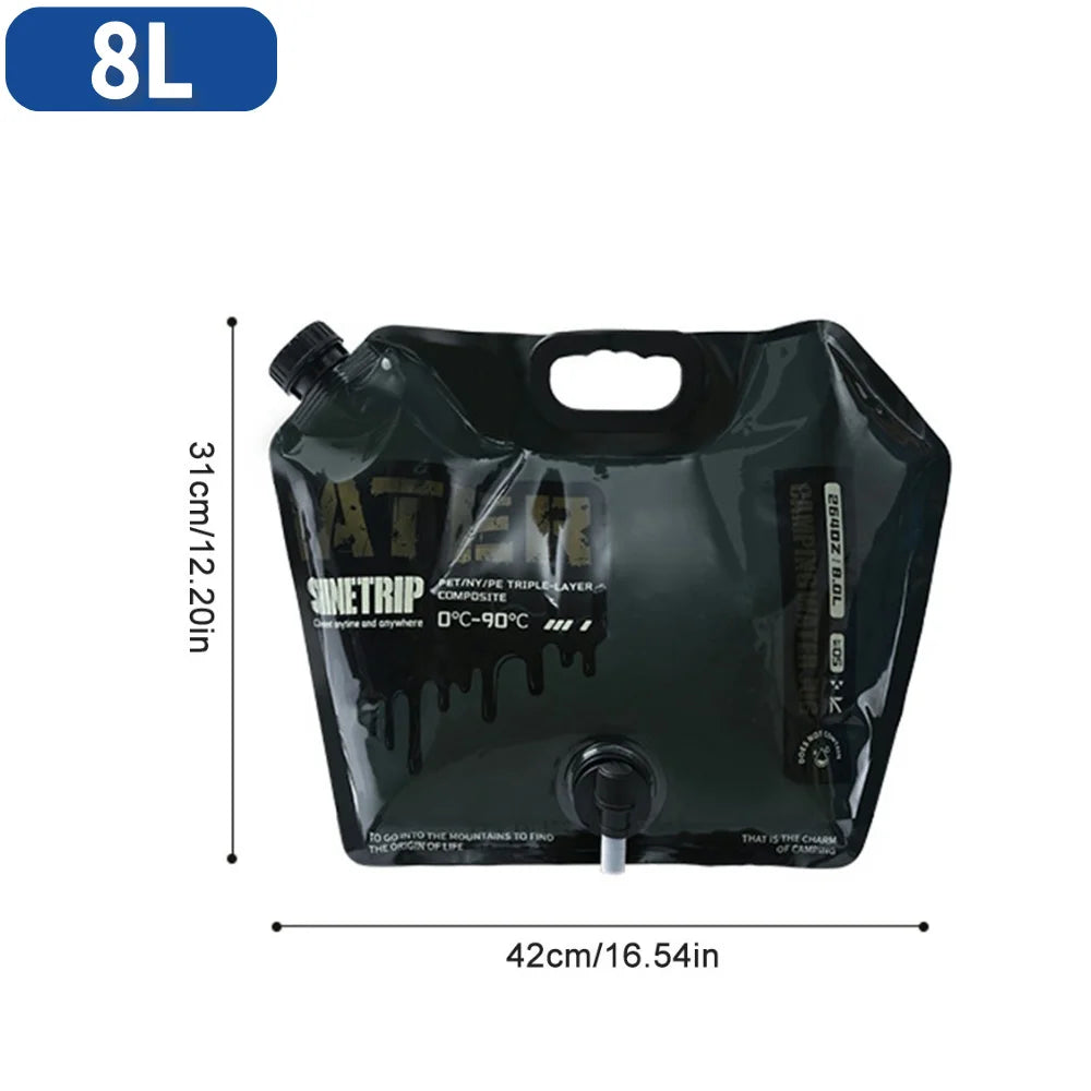 5/10/20L Outdoor Camping Travel Folding Bucket Camper Tourism Large Water Storage Container Foldable Water Bags Water Canister