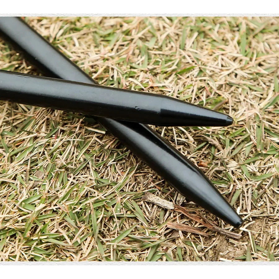 2/4 Pack Heavy Duty Steel Tent Stakes - Unbreakable & Inflexible,Super Strong for Camping, Weatherproof,Rust-Resistant