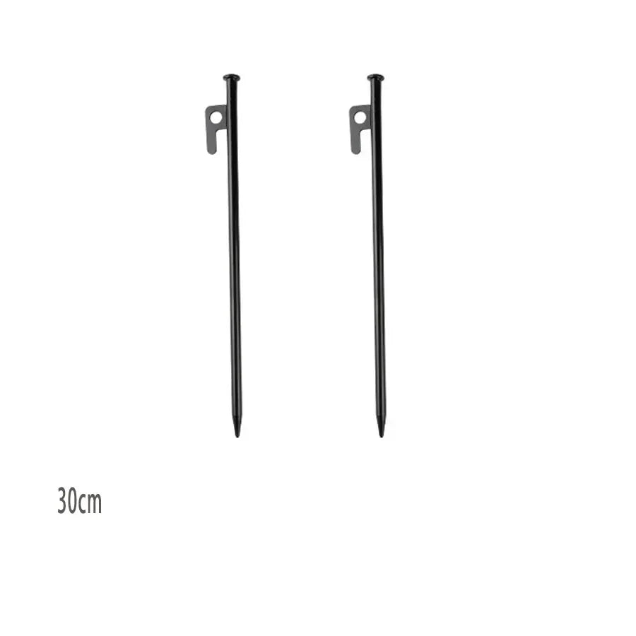 2/4 Pack Heavy Duty Steel Tent Stakes - Unbreakable & Inflexible,Super Strong for Camping, Weatherproof,Rust-Resistant